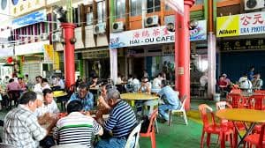 An image of a group of people eating